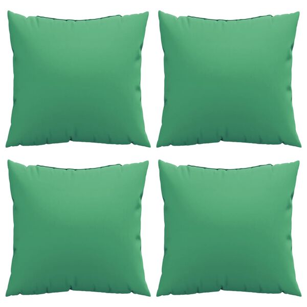 vidaXL Throw Pillows 4 pcs Green 60x60 cm Fabric