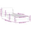 vidaXL Bed Frame "Dover" White 100x190 cm Faux Leather