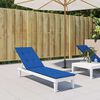 vidaXL Deck Chair Cushion Royal Blue (75+105)x50x4 cm