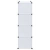 vidaXL Modular Cabinet with 9 Compartments 109x36.5x143 cm White