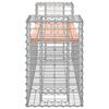 vidaXL Garden Bench Gabion Design 183x41x60.5 cm Solid Wood Douglas