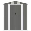 vidaXL Garden Shed Light Grey 192x689x223 cm Galvanised Steel