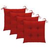 vidaXL 5 Piece Folding Outdoor Dining Set with Cushions Bamboo