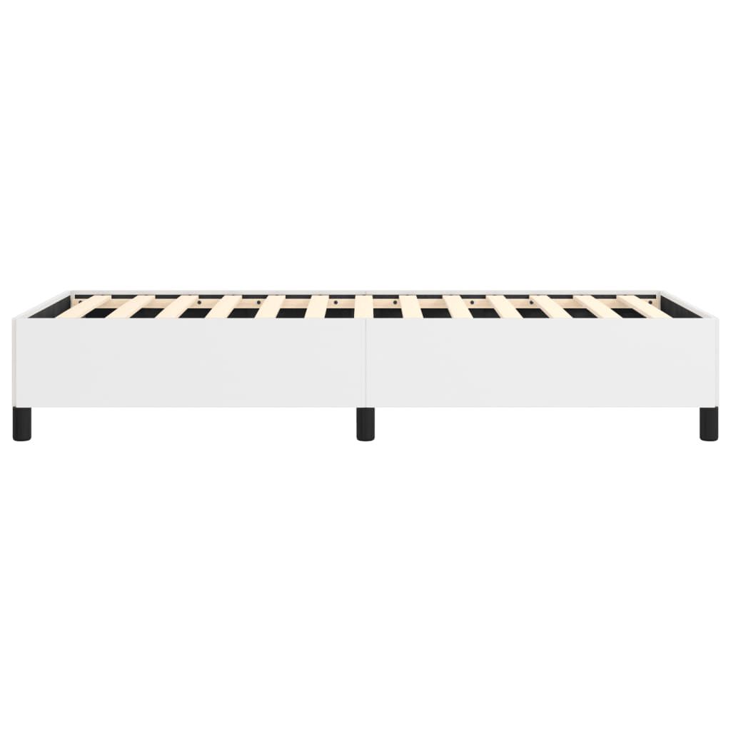 vidaXL Bed Frame without Mattress White 100x203 cm Twin XL Faux Leather