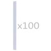 vidaXL 100 pcs Fence Strip Clips PVC Transparent