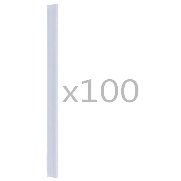 vidaXL 100 pcs Fence Strip Clips PVC Transparent