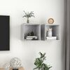 vidaXL Wall Cabinets 2 pcs Concrete Grey 37x37x37 cm Engineered Wood