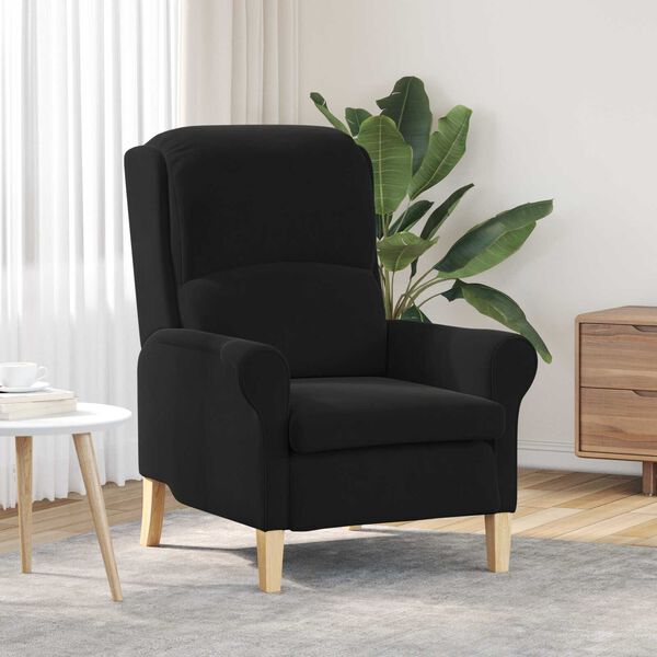 vidaXL Armchair Black 76 x 94 x 102 cm Velvet