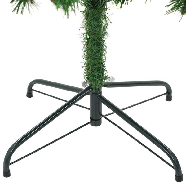 vidaXL Artificial Pre-lit Christmas Tree with Ball Set Pinecones 210 cm