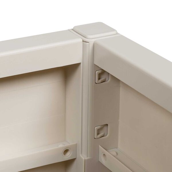 vidaXL Garden Planter White 36x36x35 cm PP