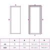 vidaXL Interior Door Black 76x201.5 cm Tempered Glass&Aluminium