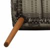 vidaXL Garden Dining Set with Cushion 7 pcs Grey Poly Rattan