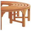 vidaXL Tree Bench Brown 160 x 160 x 45cm Solid Eucalyptus wood