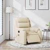 vidaXL Electric Massage Recliner Chair Cream Fabric