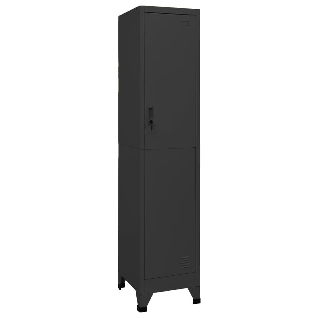 vidaXL Locker Cabinet Anthracite 38x45x180 cm Steel