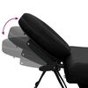 vidaXL Black Foldable Massage Table 4 Zones with Aluminium Frame