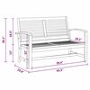 Garden Sofa Set 3 pcs Natural Solid teak wood