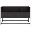 vidaXL TV Cabinet Black 100.5x39x60.5 cm Steel