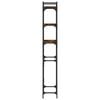 vidaXL Washing Machine Shelf Smoked Oak 67x25x163 cm Engineered Wood