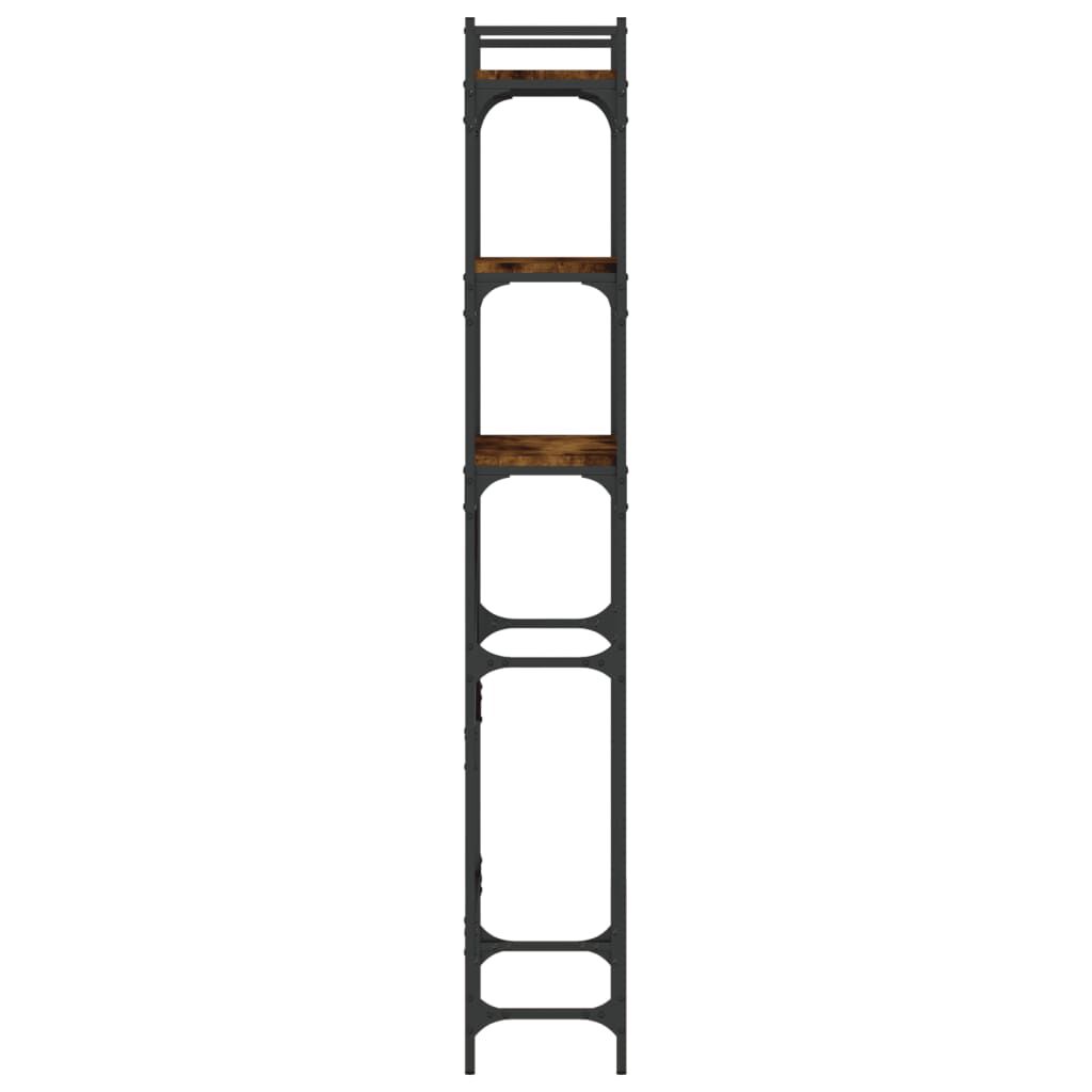 vidaXL Washing Machine Shelf Smoked Oak 67x25x163 cm Engineered Wood