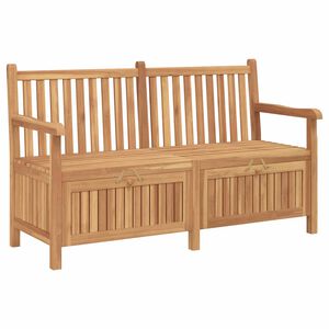 vidaXL Garden Storage Bench Brown 150 x 60 x 90 cm Solid teak wood