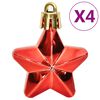 vidaXL 112 Piece Christmas Bauble Set Red / Green / Gold Polystyrene