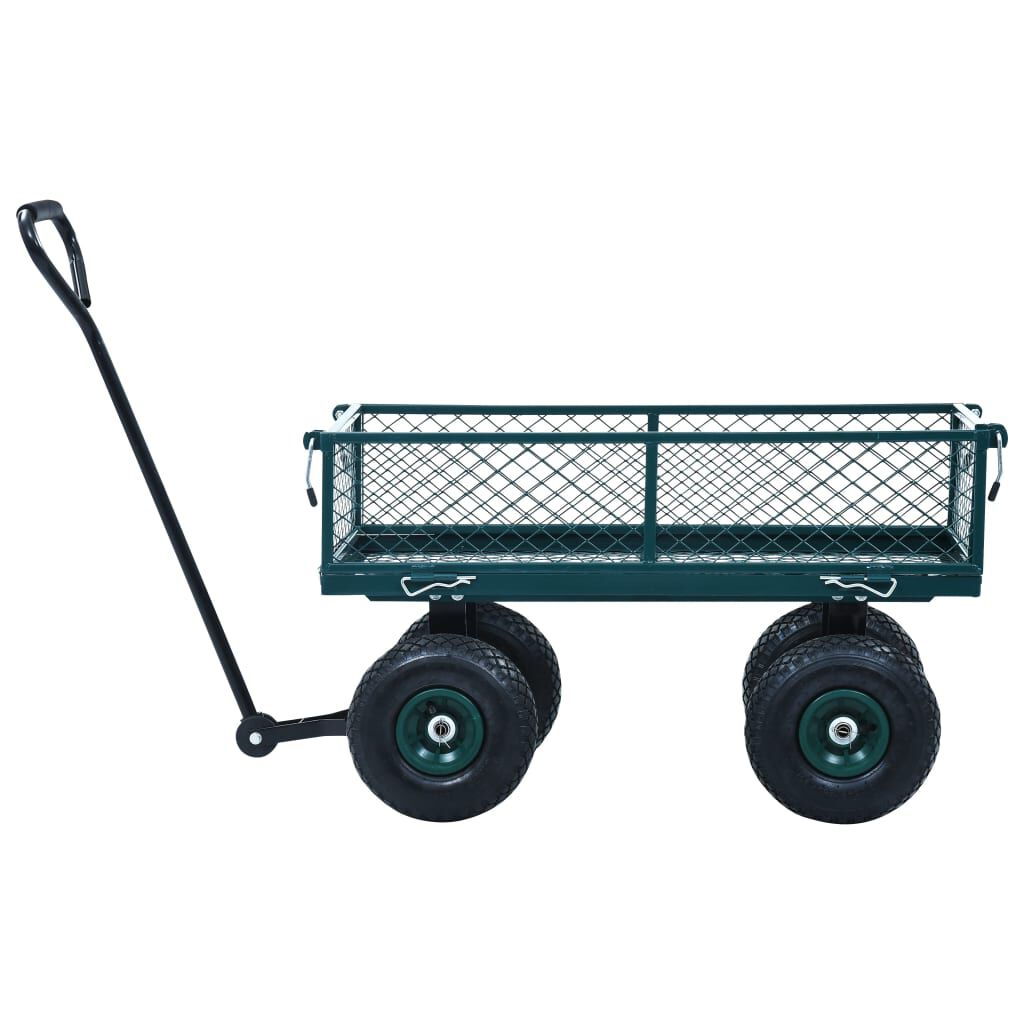vidaXL Garden Hand Trolley Green 250 kg