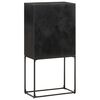 vidaXL Sideboard Black 60x30x120 cm Solid Acacia and Mango Wood