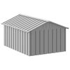 vidaXL Dog House Grey 116.5x153x81.5 cm Galvanised Steel