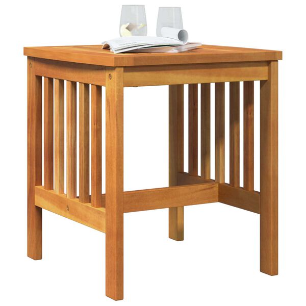 vidaXL Garden Side Table Brown 45x45x50 cm Solid Acacia Wood
