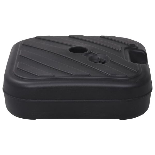 vidaXL Umbrella Base Sand/Water Filled 24 L Black