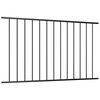 vidaXL Fence Panel Powder-coated Steel 1.7x1.17 m Black