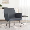 vidaXL Armchair Dark Grey 62x79x79 cm Velvet