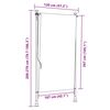 vidaXL Outdoor Roller Blind Yellow and White 120x270 cm Fabric&Steel