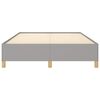 vidaXL Bed Frame without Mattress Light Grey 137x190 cm Full Fabric