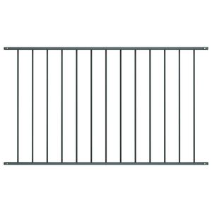 vidaXL Fence Panel Powder-coated Steel 1.7x0.75 m Anthracite