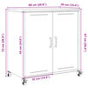 vidaXL Sideboard Black 68x39x72 cm Steel