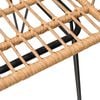 vidaXL Garden Chairs 2 pcs with Armrest 56x64x80 cm PE Rattan
