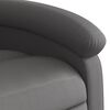 vidaXL Recliner Chair Grey Real Leather