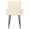 vidaXL Dining Chairs 2 pcs Cream Velvet