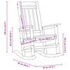 vidaXL Garden Rocking Chair Black 92 x 70 x 108cm HDPE