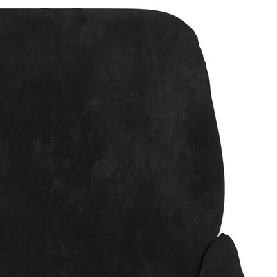 vidaXL Bench Black 108x79x79 cm Velvet