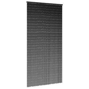 vidaXL Insect Door Curtain Dark Grey 90x220 cm Bamboo