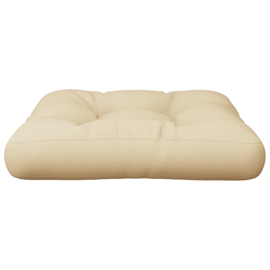 vidaXL Pallet Cushion Beige 60x60x12 cm Fabric