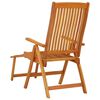 vidaXL Folding Garden Chairs with Footrests 2 pcs Solid Wood Eucalyptus