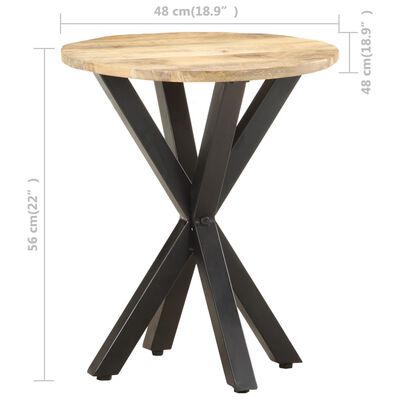 vidaXL Side Table 48x48x56 cm Solid Mango Wood