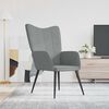 vidaXL Relaxing Chair Light Grey Fabric