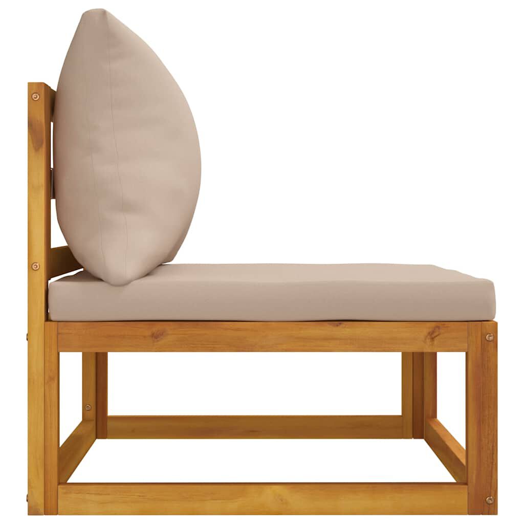 vidaXL 2 Piece Garden Sofa Set with Cushions Solid Wood Acacia