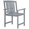 vidaXL Garden Chairs with Cushions 6 pcs Solid Wood Acacia Grey
