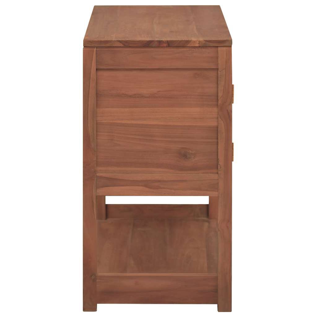 vidaXL Bathroom Cabinet 85x40x75 cm Solid Wood Teak